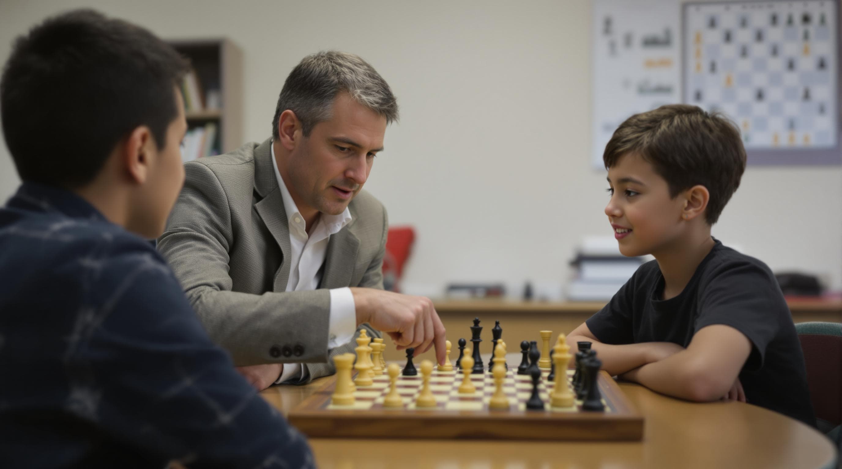 ChessBrains students learning chess